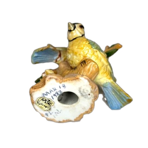 Blue Jays Giftcraft Fine Porcelain Blue Jays Figurine Vintage - Picture 6 of 6